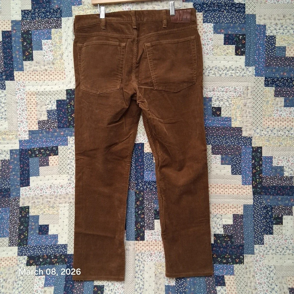 Polo by Ralph Lauren Corduroy Pants Size 36x30 Brown Straight Leg Regular Fit